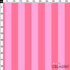 Pudra / Pembe 5x5 cm Çizgili Kumaş
