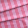 Pudra / Pembe 5x5 cm Çizgili Kumaş