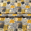 Safari Hayvan Desenleri Patchwork Kumaş