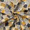 Safari Hayvan Desenleri Patchwork Kumaş