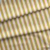 Safran Sarısı / Krem 2x2 cm Çizgili Kumaş
