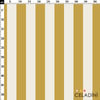 Safran Sarısı / Krem 5x5 cm Çizgili Kumaş