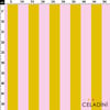 Sarı / Açık Pembe 5x5 cm Çizgili Kumaş