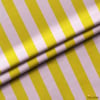 Sarı / Açık Pembe 5x5 cm Çizgili Kumaş