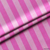 Şeker Pembe / Açık Pembe 5x5 cm Çizgili Kumaş