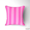 Şeker Pembe / Açık Pembe 5x5 cm Çizgili Kumaş