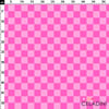Şeker Pembe / Açık Pembe Damalı Kumaş