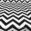 Siyah Beyaz Zigzag (Chevron) Kumaş