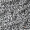 Siyah Gri Leopar Desenli Kumaş