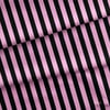 Siyah / Pembe 2x2 cm Çizgili Kumaş