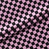 Siyah / Pembe Damalı Kumaş
