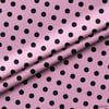 Siyah / Pembe Puantiyeli Kumaş