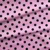 Siyah / Pembe Puantiyeli Kumaş