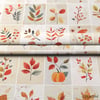 Sonbahar Patchwork Desenli Kumaş