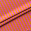 Turuncu / Fuşya 2x2 cm Çizgili Kumaş