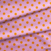 Turuncu / Pembe Puantiyeli Kumaş