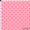 Turuncu / Pembe Puantiyeli Kumaş