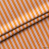 Turuncu / Pudra 2x2 cm Çizgili Kumaş