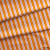Turuncu / Pudra 2x2 cm Çizgili Kumaş