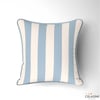 Uçuk Mavi / Krem 5x5 cm Çizgili Kumaş