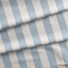 Uçuk Mavi / Krem 5x5 cm Çizgili Kumaş