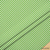 Yeşil Beyaz 1x1 cm Süper İnce Çizgili Kumaş
