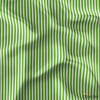 Yeşil Beyaz 1x1 cm Süper İnce Çizgili Kumaş