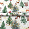 Yılbaşı Ormanı Desenli Kumaş