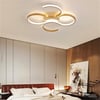 PLAFONYER LED AVİZEPLAFONYER LED AVİZE-36-ESKİTME GOLD GÖVDE RENGİ