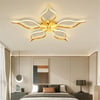 PLAFONYER LED AVİZEPLAFONYER LED AVİZE-46-ESKİTME GOLD GÖVDE RENGİ