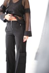 AFTER GLOW TASARIM SİYAH PANTOLON