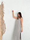 ALACHA KETEN GRİ ELBİSE