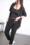 ALEX SİYAH TASARIM PANTOLON