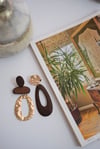 ALİA KAHVE-GOLD KÜPE