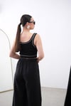 ALO NAKIŞLI SİYAH CROP