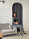 AMARİE ANTRASİT ÖN DİKİŞLİ PANTOLON