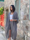 AMORGO ANTRASİT MÜSLİN KAFTAN