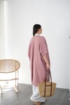 AMORGO ROSE PİNK MÜSLİN KAFTAN
