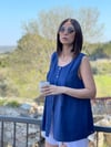 ANDROS İNDİGO BLUZ
