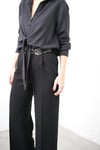 ANTİCA ÖN BAĞLAMALI SİYAH GÖMLEK