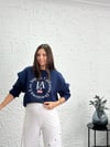 ARAS BASKILI LACİVERT SWEAT