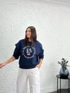 ARAS BASKILI LACİVERT SWEAT