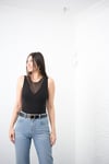 ARCO TÜL DETAYLI SİYAH BODYSUİT