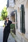 AURA LİNE SİYAH TASARIM PANTOLON