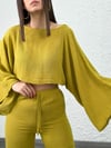 AURA NATURAL LİMONKÜFÜ BLUZ