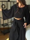 AURA NATURAL SİYAH BLUZ