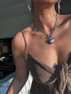 AVA KİLİT KALP GÜMÜŞ KOLYE