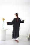 AZURE DESENLİ SİYAH TASARIM KAFTAN