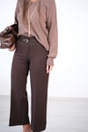 BALİ İNCE KEMERLİ KAHVE PANTOLON