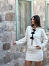BALİ KREM TRİKO MİNİ ETEK